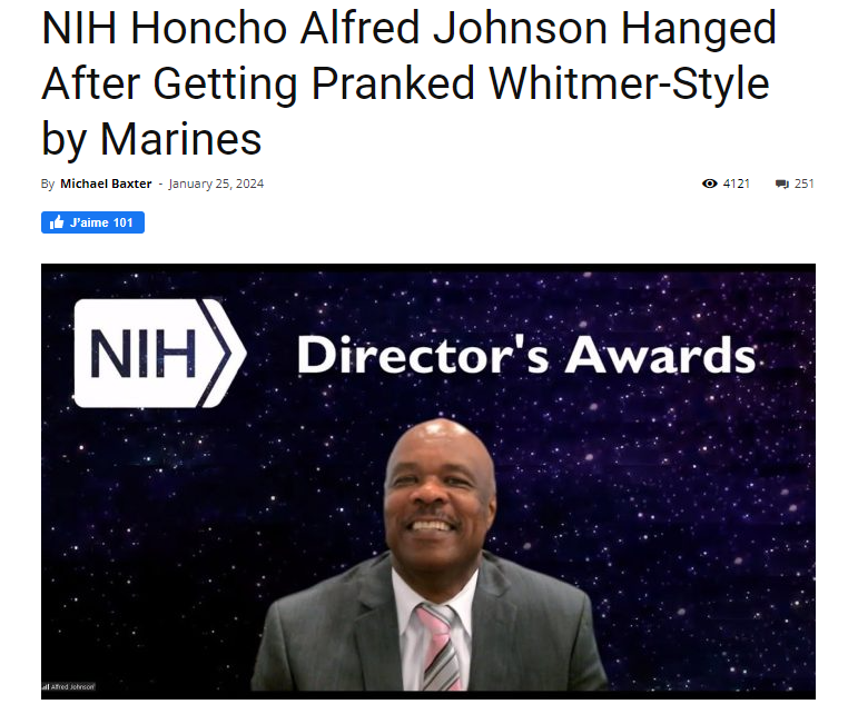 Fact Check Marines Did NOT Hang NIH Official Alfred Johnson Story Is Made Up Lead Stories